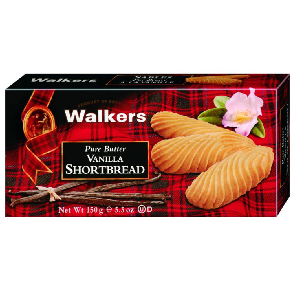 Walkers Pure Butter Shortbread Vanilla 150g