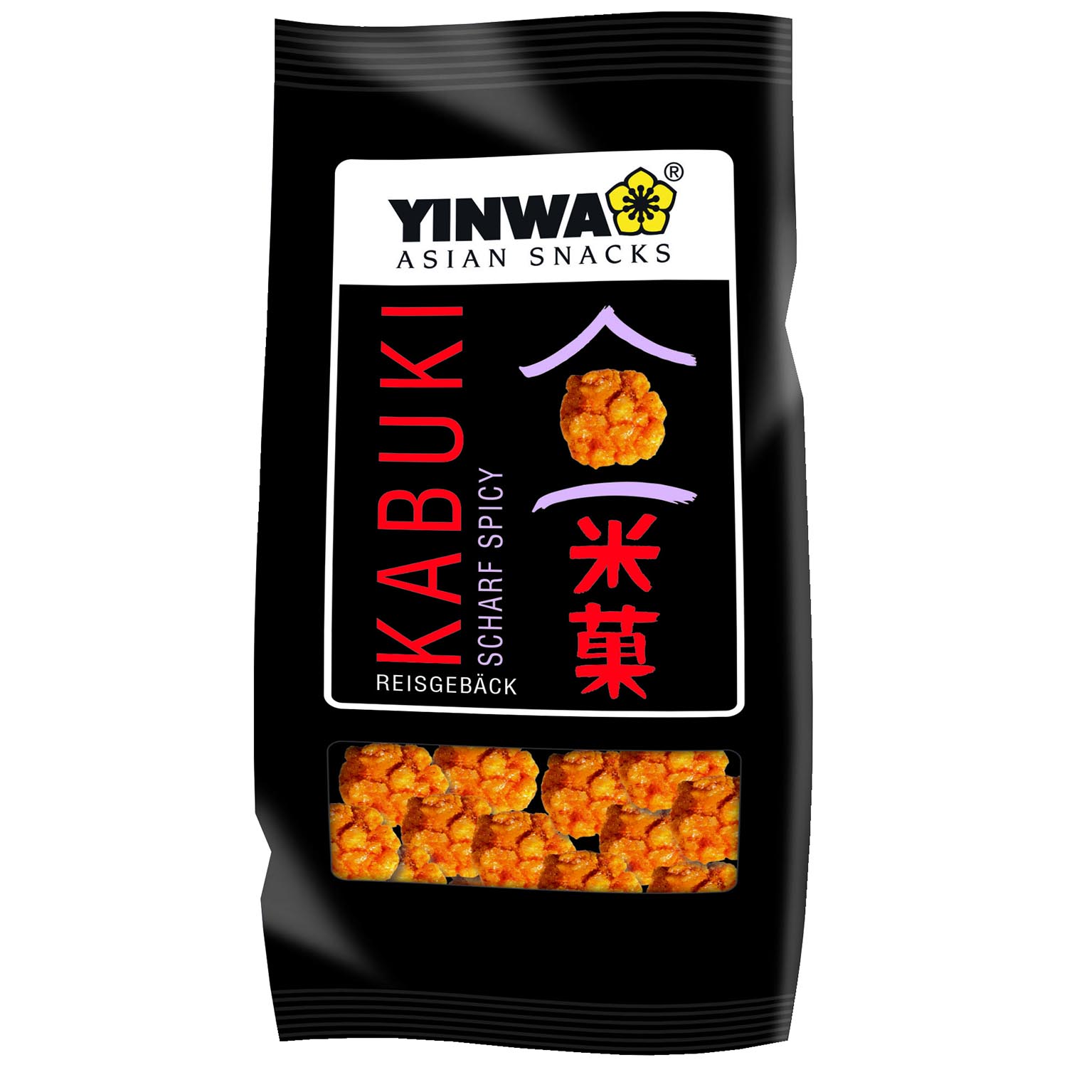 Yinwa Asien Snacks Kabuki Reisgebäck 75g