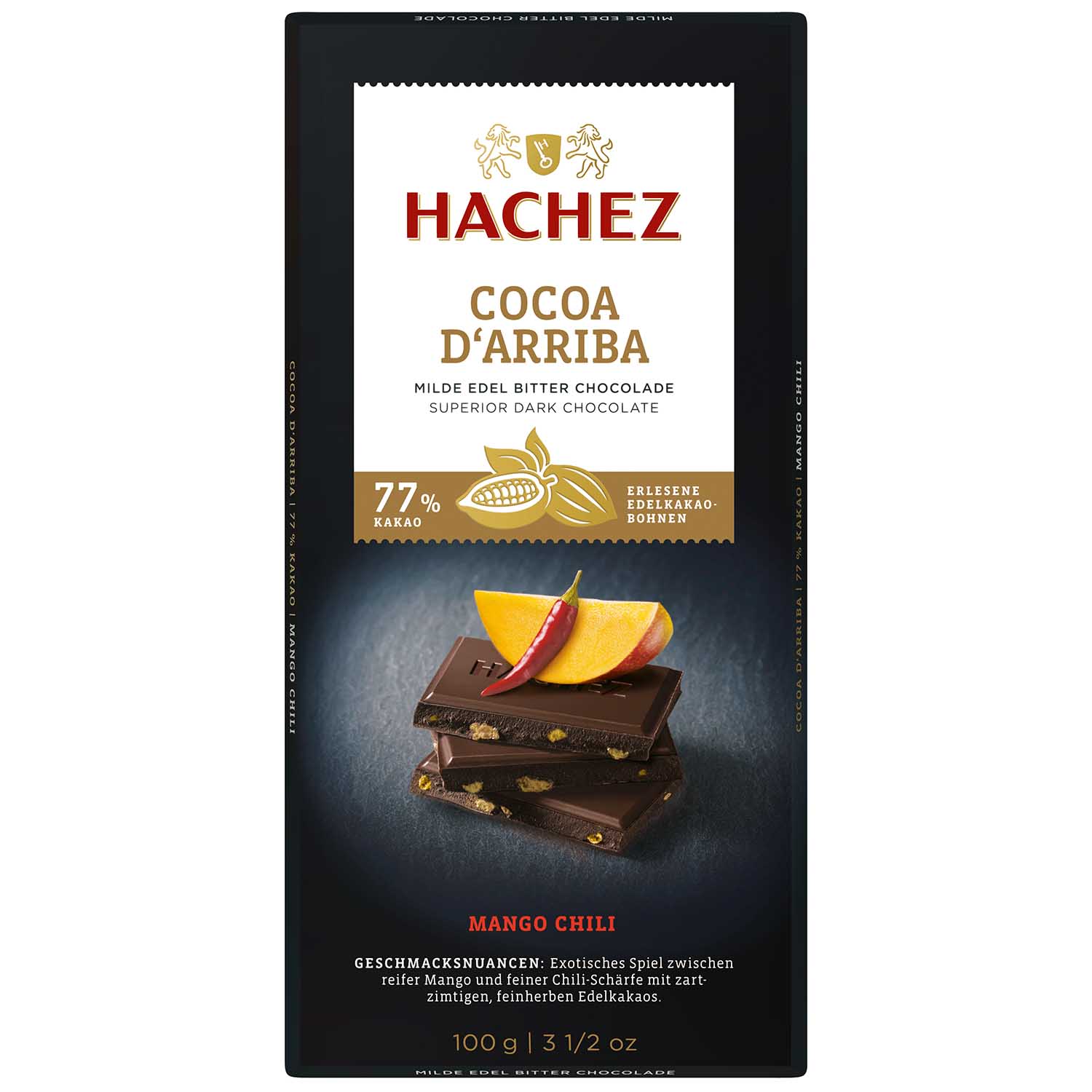 Hachez Cocoa d'Arriba 77% Kakao Mango Chili 100g