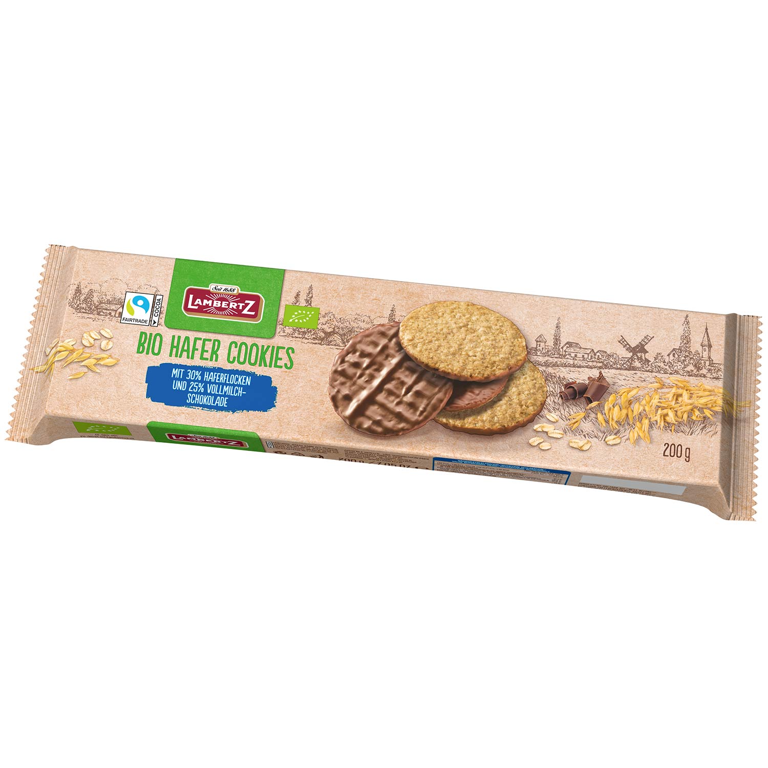 Lambertz Bio Hafer Cookies Vollmilch 200g