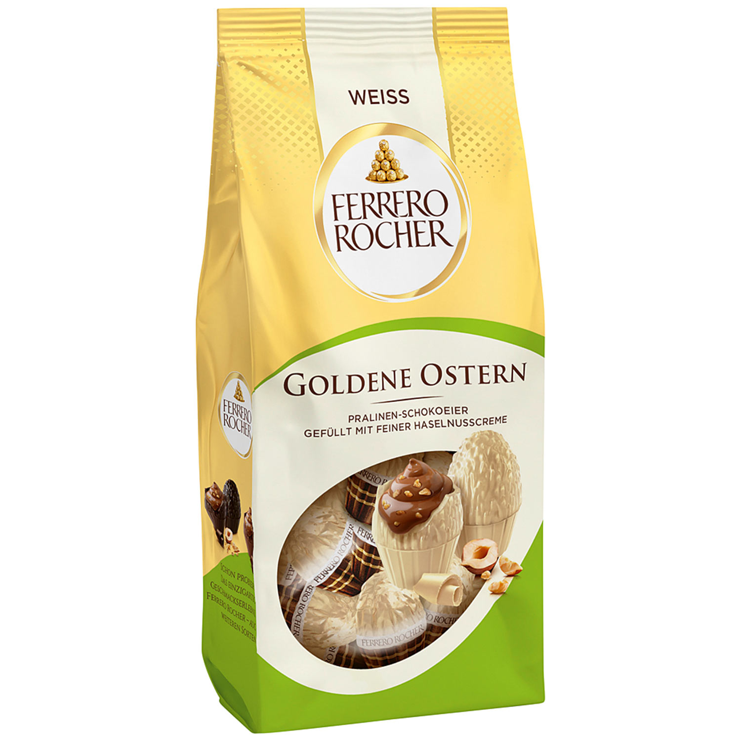Ferrero Rocher Goldene Ostern Pralinen-Schokoeier Weiß 90g