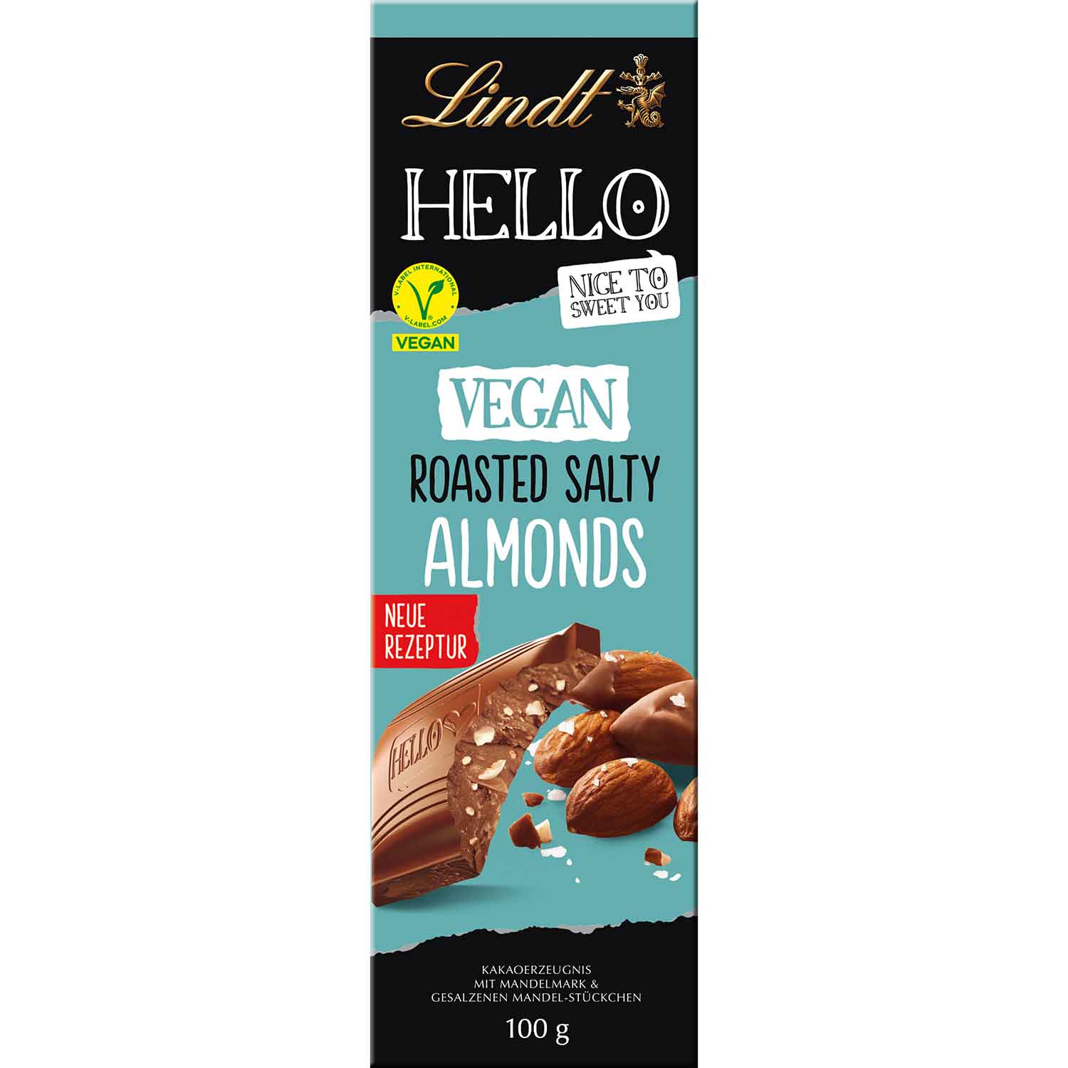 Lindt Hello Vegan Roasted Salty Almonds Tafel 100g