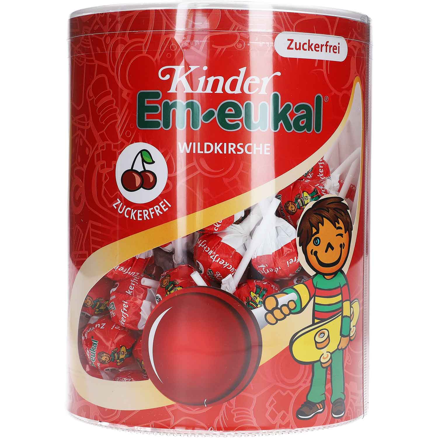 Kinder Em-eukal Hustenlollis Wildkirsche zuckerfrei 100er