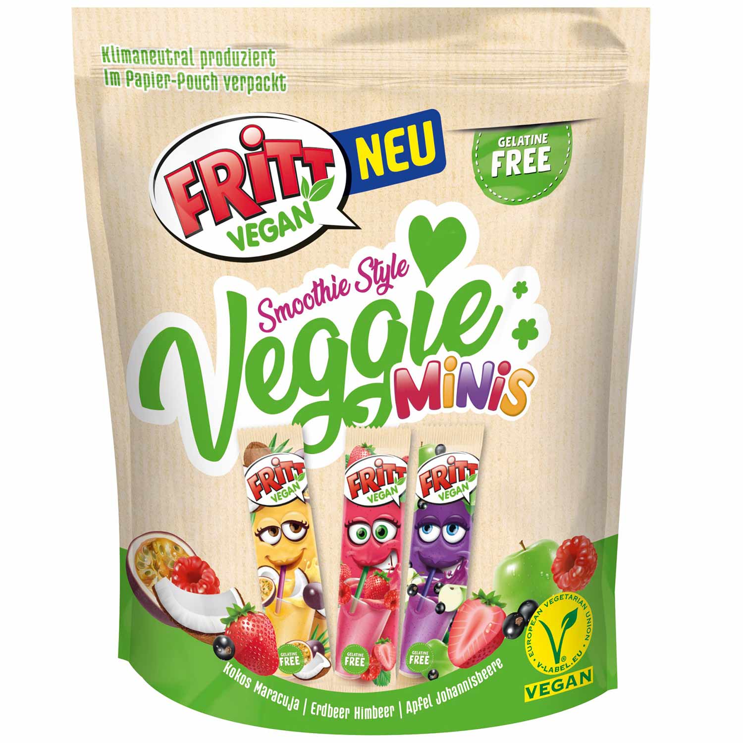 Fritt Vegan Smoothie Style Veggie Minis Mix 135g