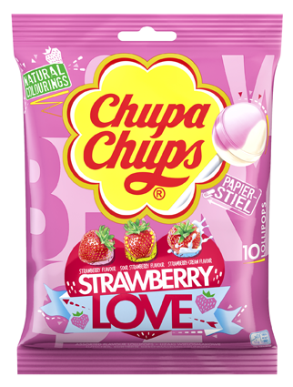 Chupa Chups Strawberry Love 10er