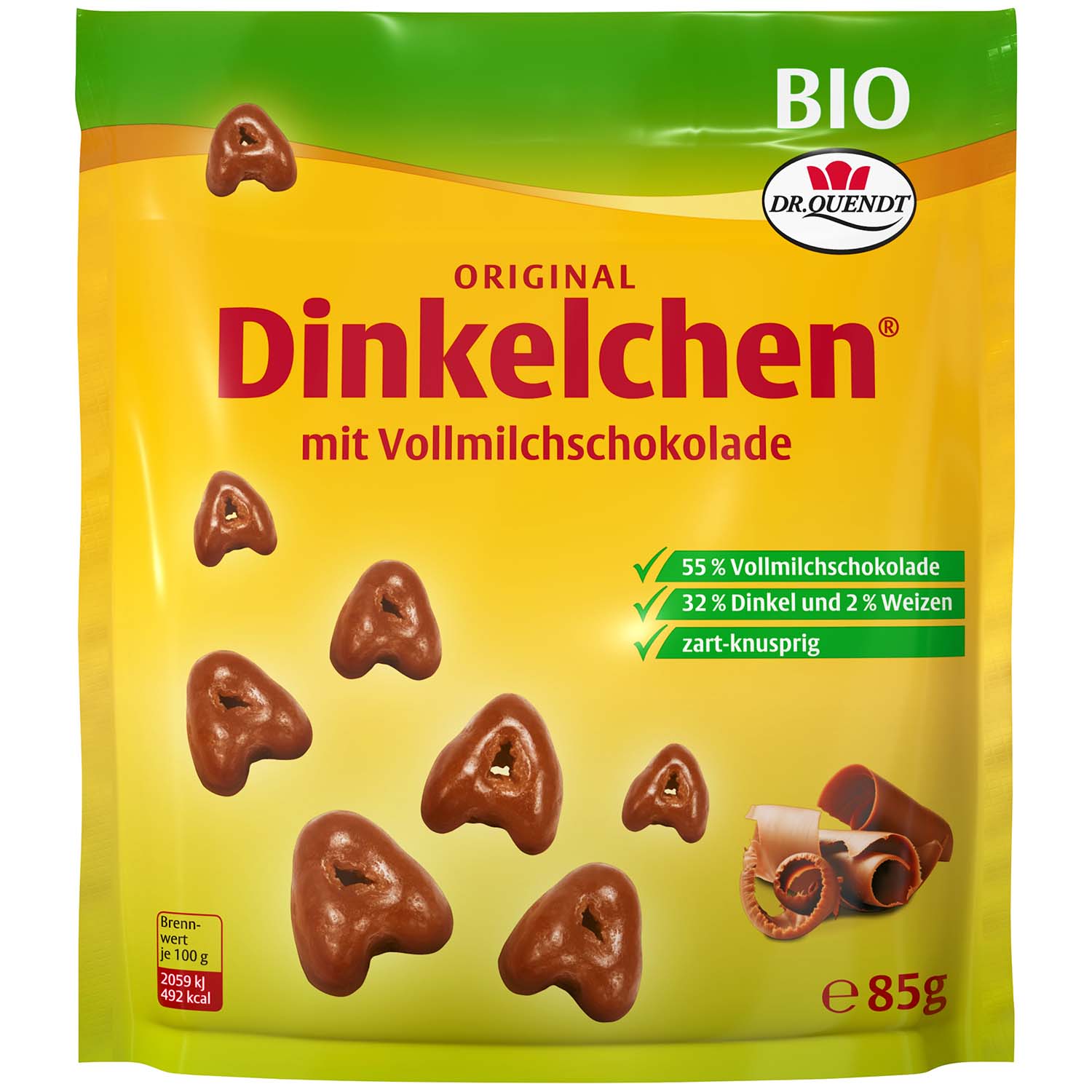 Dr. Quendt Dinkelchen Vollmilch Bio 85g
