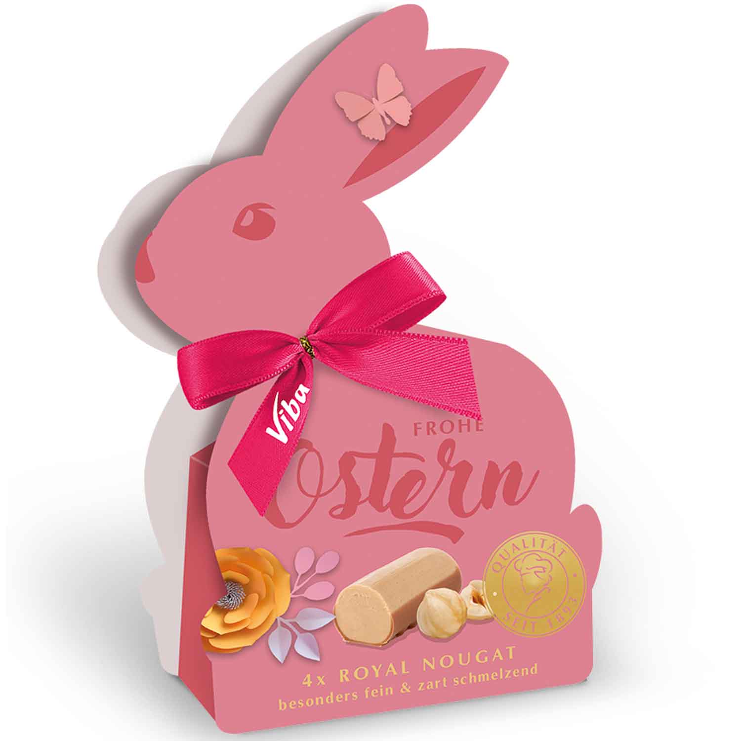 Viba Royal Nougat Kleiner Ostergruß 'Hase' 40g