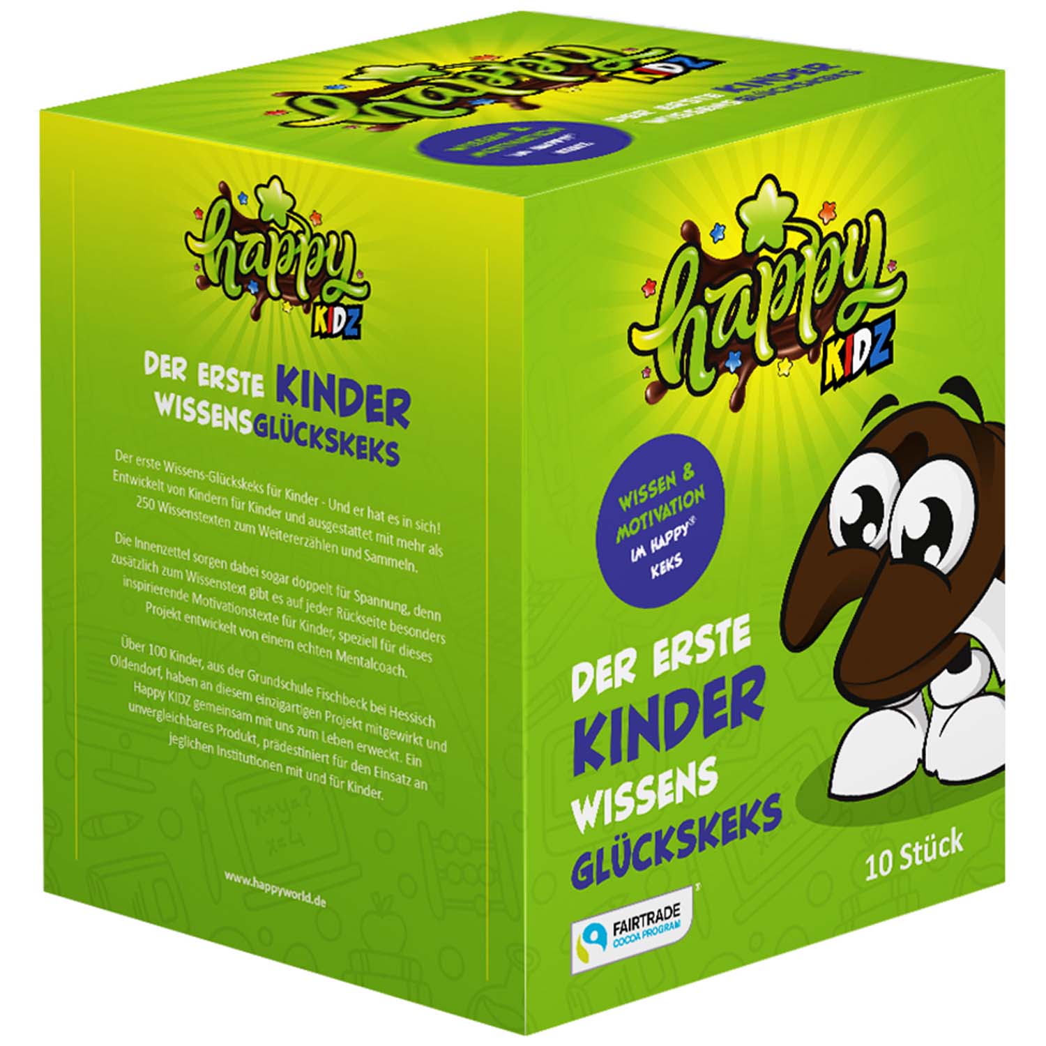 Happy Kidz Wissensglückskekse Schoko 10er